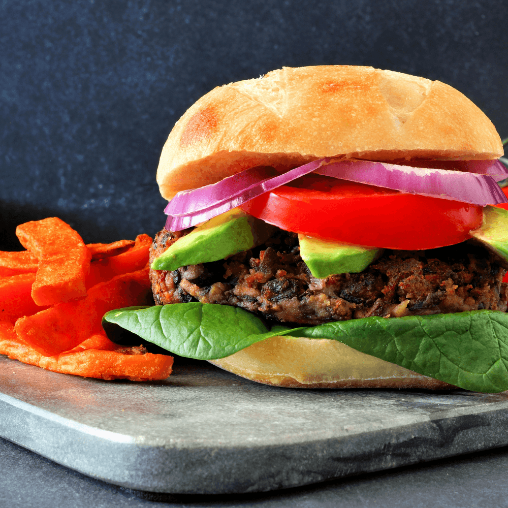 GRILLED BLACK BEAN BURGERS with CHIPOTLE MAYO – Kalorik.ca