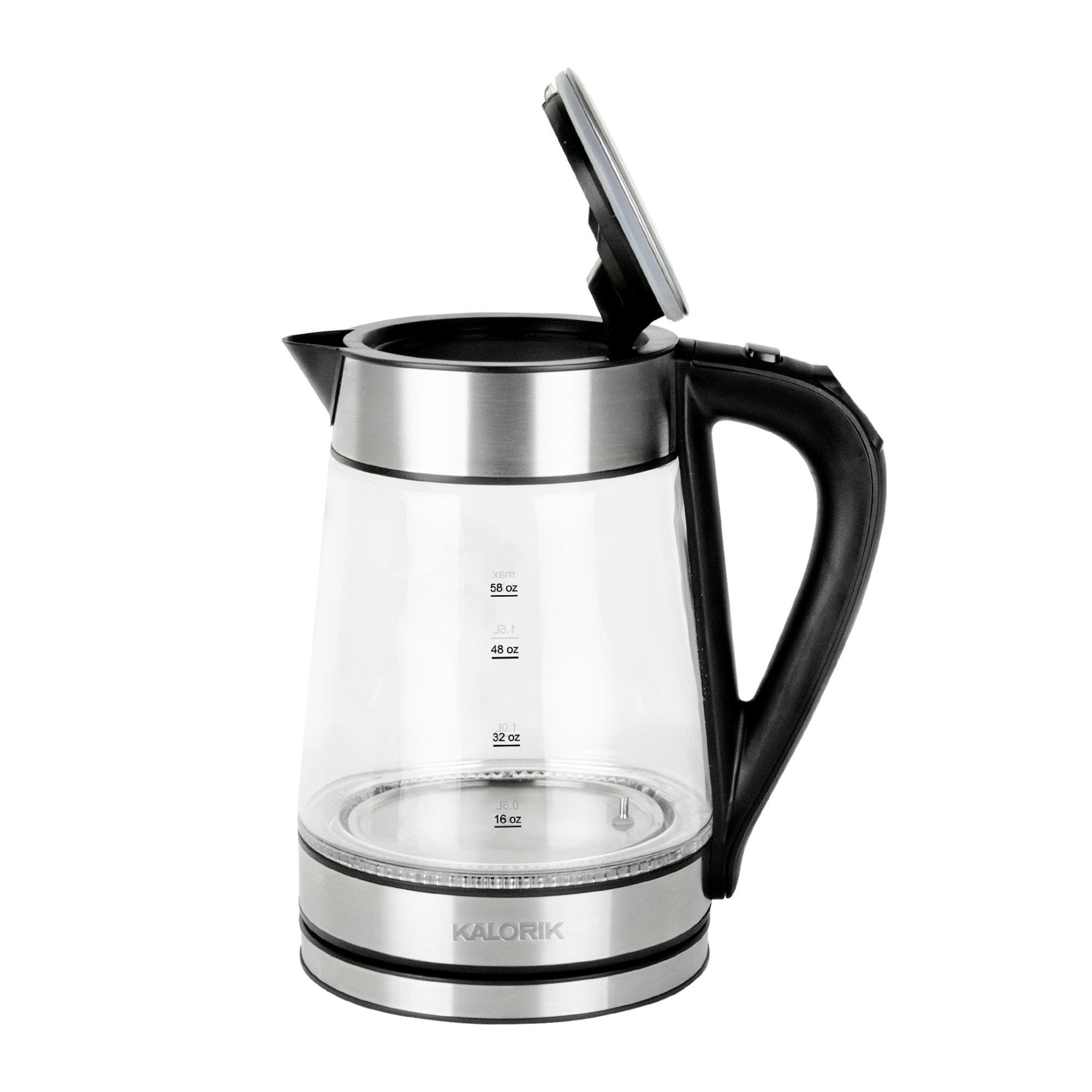 Kalorik 1.7 Liter Rapid Boil Digital Electric Kettle, Stainless Steel