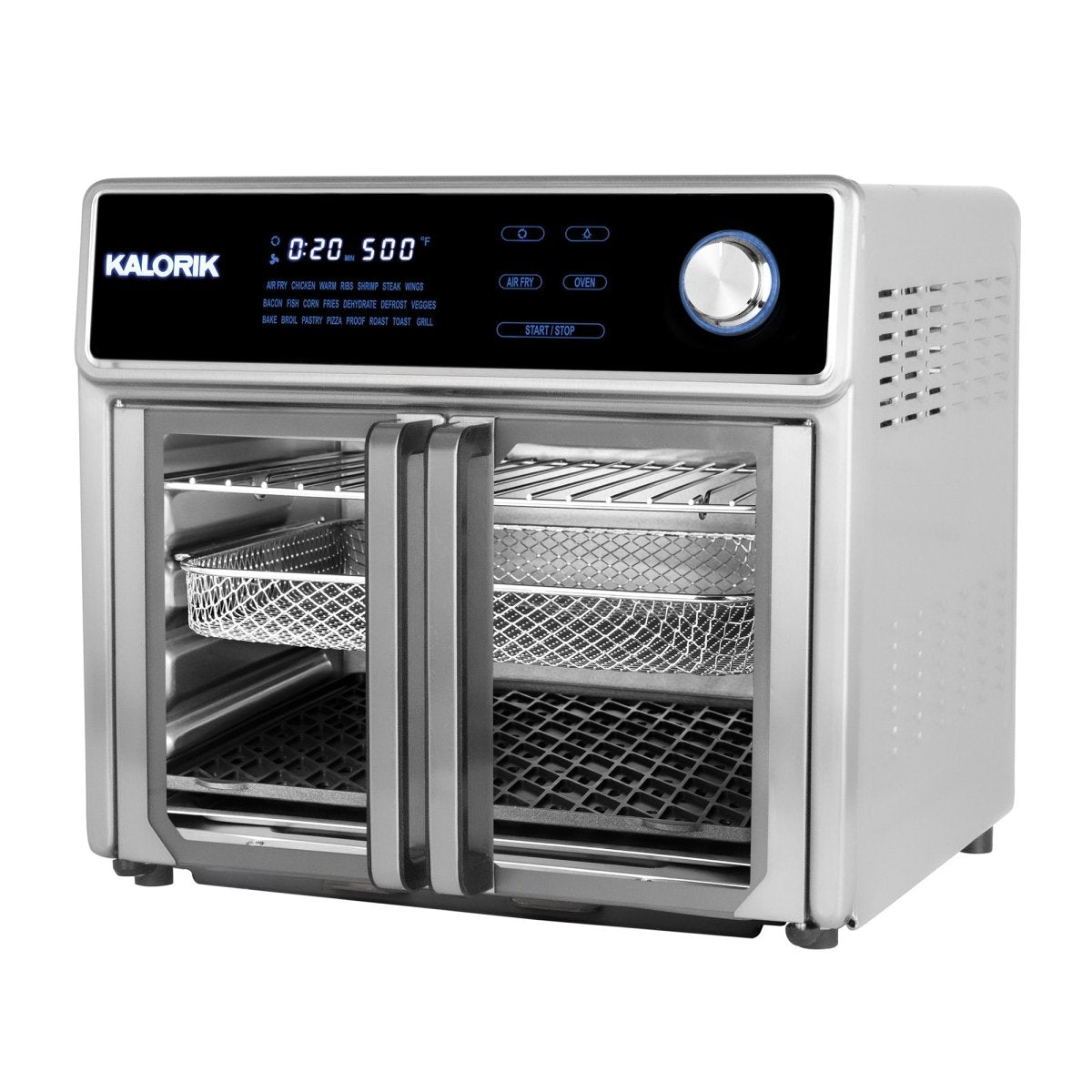 Kalorik MAXX® 26 Quart Digital Air Fryer Oven Grill, Stainless Steel