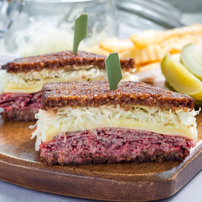 A Touch of the Irish - Chicago Style Reuben Sandwich with Corned Beef