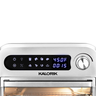 Kalorik® 12,6 Quart Digital Air Fryer Four, noir et acier inoxydable