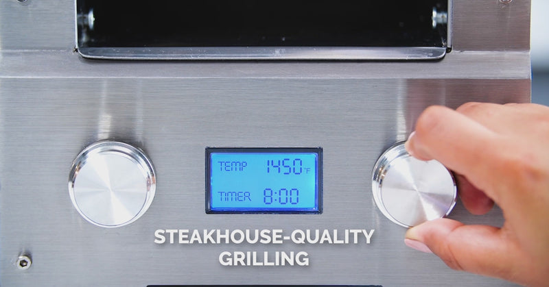 Kalorik® Pro 1500 Grill steakhouse électrique, acier inoxydable