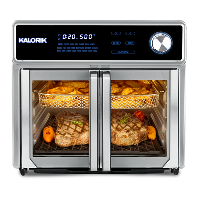 Kalorik Maxx® Ultra 26 Quart Digital Air Fryer Four Grill, acier inoxydable