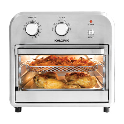 Kalorik 12 Quart Air Fryer Oven, Black and Stainless Steel