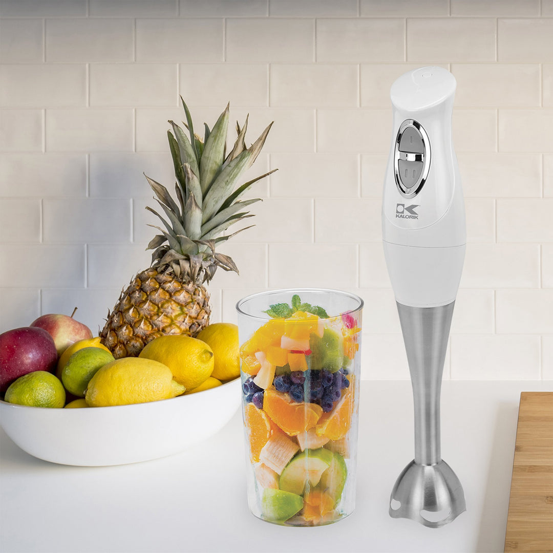 Kalorik 200 Watts Hand Blender with Mixing Cup, Black - Kalorik.ca