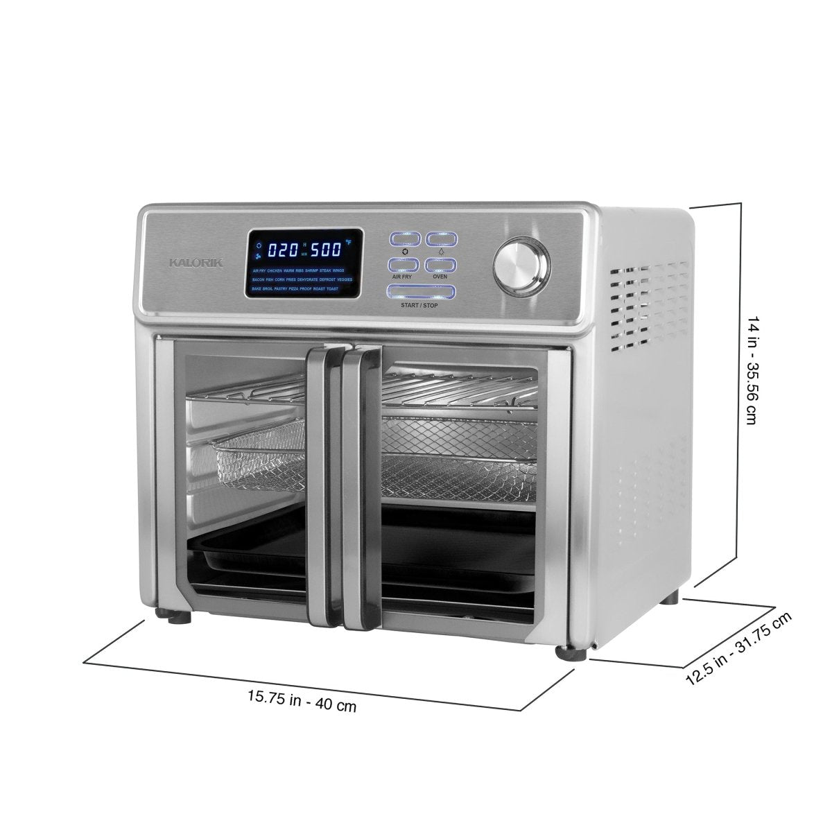 Kalorik® 26 Quart Digital MAXX Air Fryer Oven, Stainless Steel - 