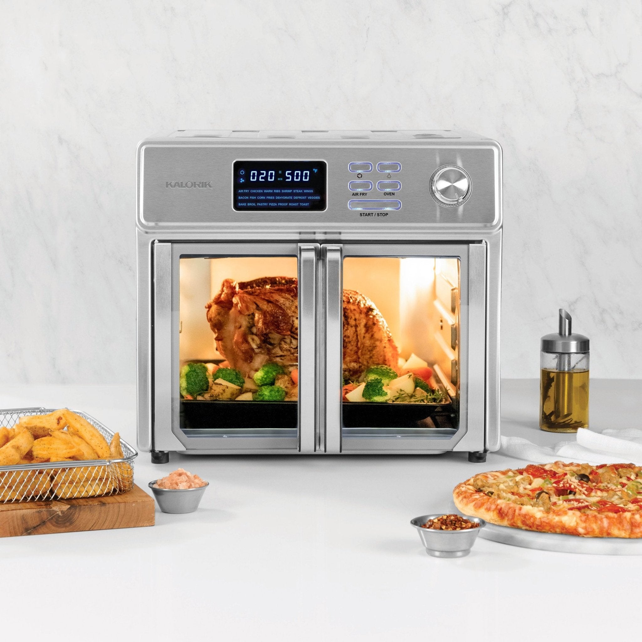 Kalorik 26 Quart Digital MAXX Air Fryer Oven, Stainless Steel - 