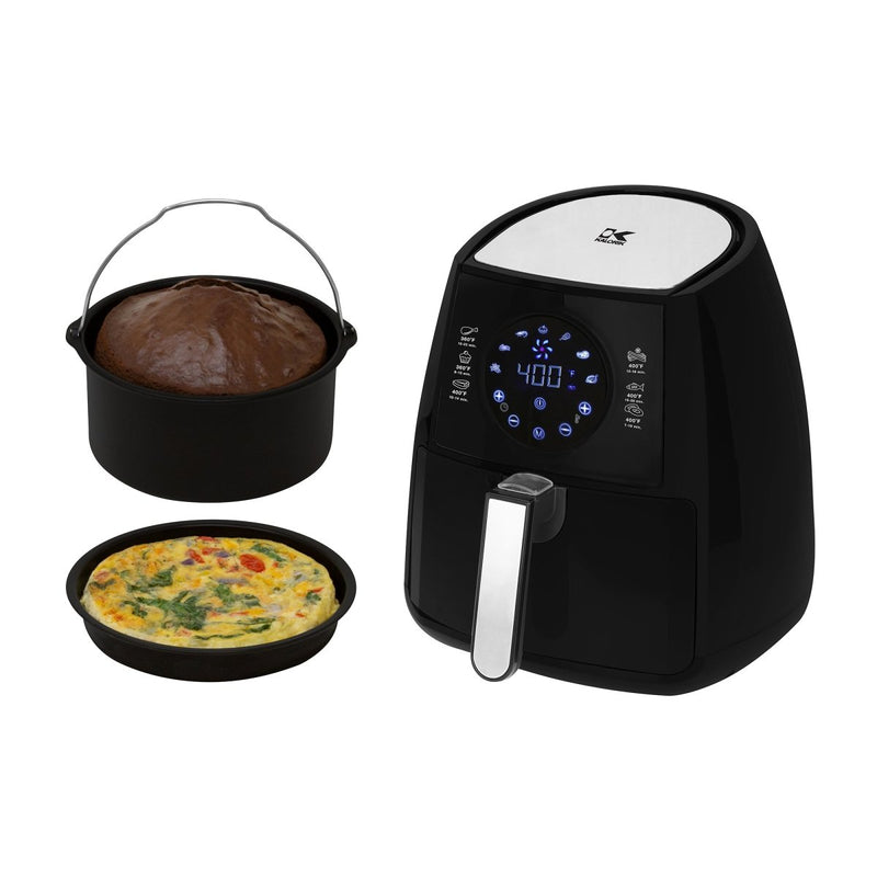 Kalorik® 3.2 Quart Digital Air Fryer with Baking Pan and Pie Pan