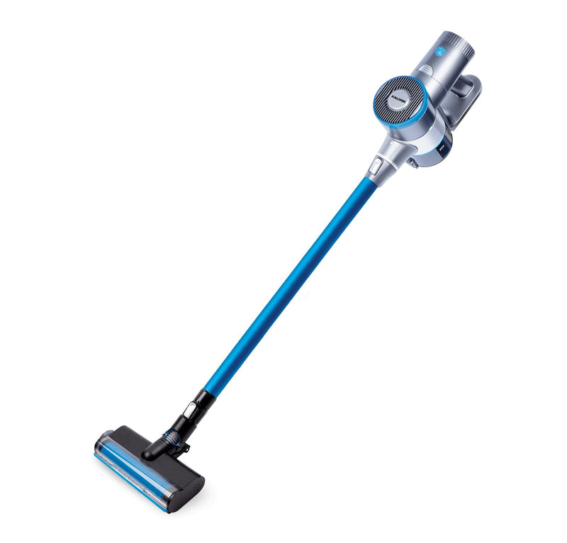 Kalorik Home 2-in-1 Cordless Cyclone Vacuum Cleaner, Blue and Silver