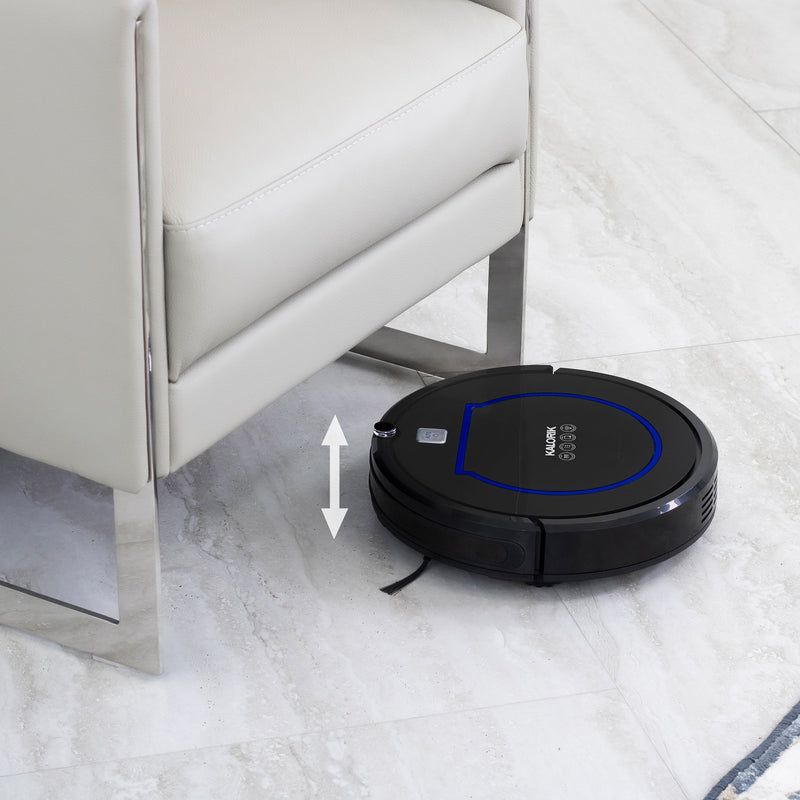 Kalorik Home Smart Robot Vacuum Pro with Ionic Pure Air Technology, Black and Blue