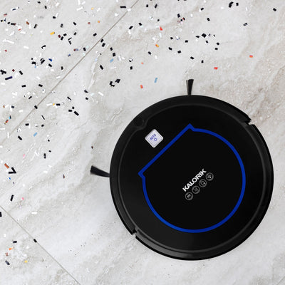 Kalorik Home Smart Robot Vacuum Pro with Ionic Pure Air Technology, Black and Blue