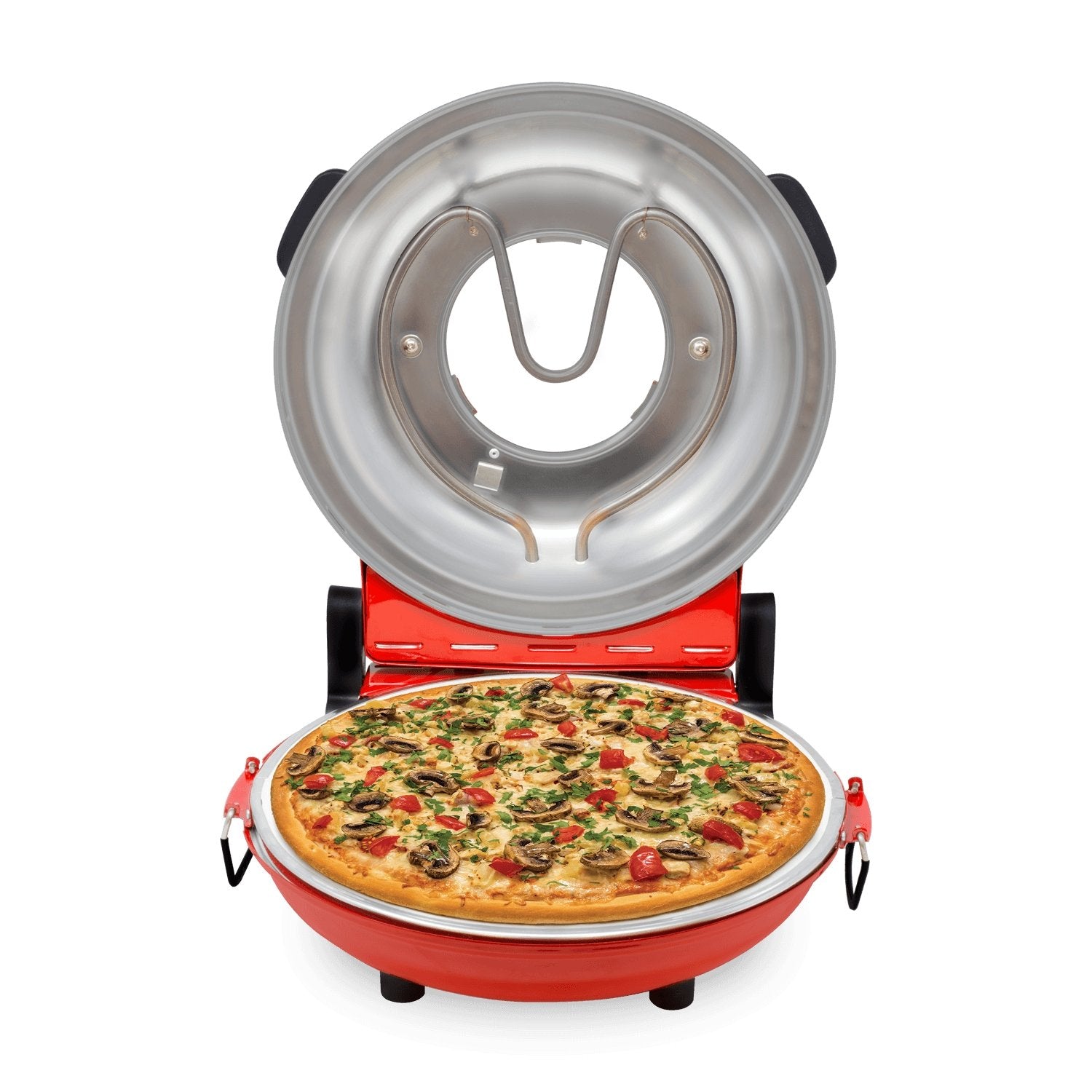 Kalorik Hot Stone Pizza Oven, Red