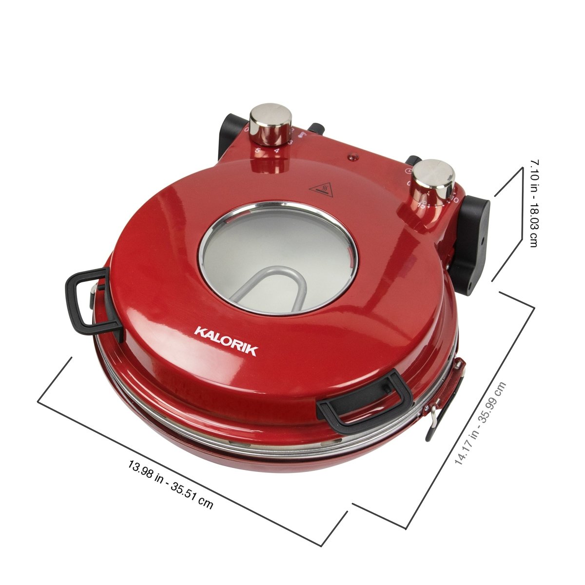 Kalorik® Hot Stone Pizza Oven, Red