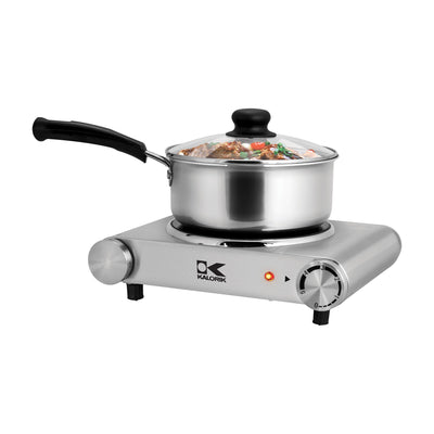 Kalorik Infrared Single Ceramic Cooking Plate, Stainless Steel