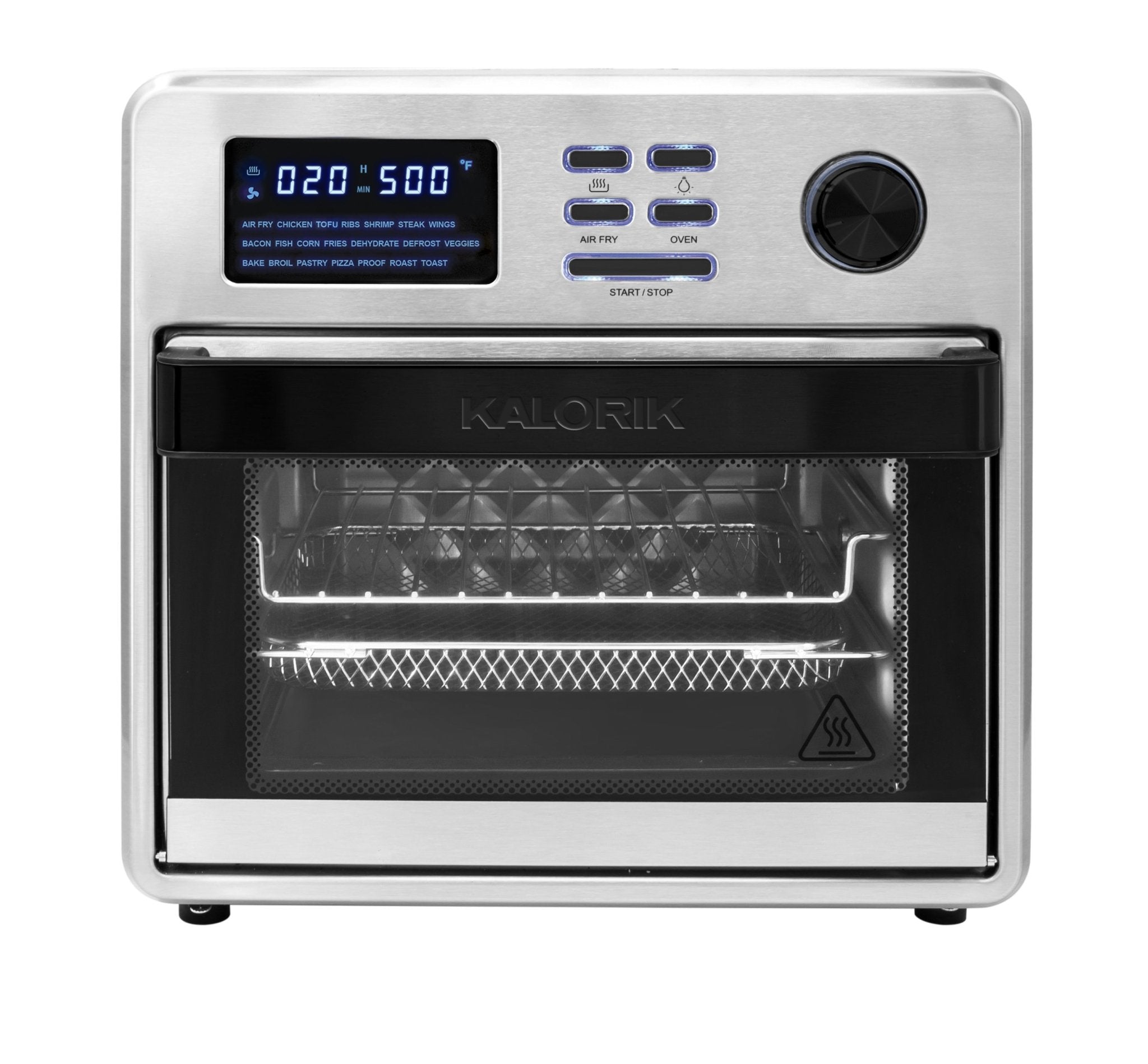 Kalorik MAXX 16 Quart Digital Air Fryer Oven, Black and Stainless Steel