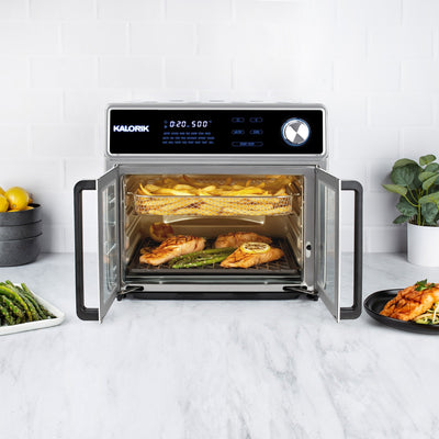 Kalorik MAXX® 26 Quart Digital Air Fryer Oven Grill Deluxe, Stainless Steel