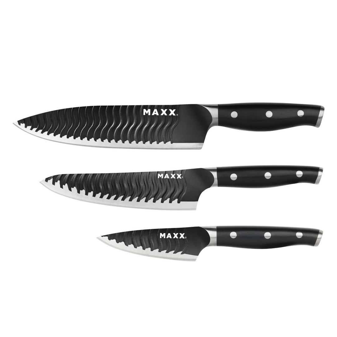 Kalorik MAXX® Essential 3-Piece Pro Chef, Prep, & Paring Knife Set