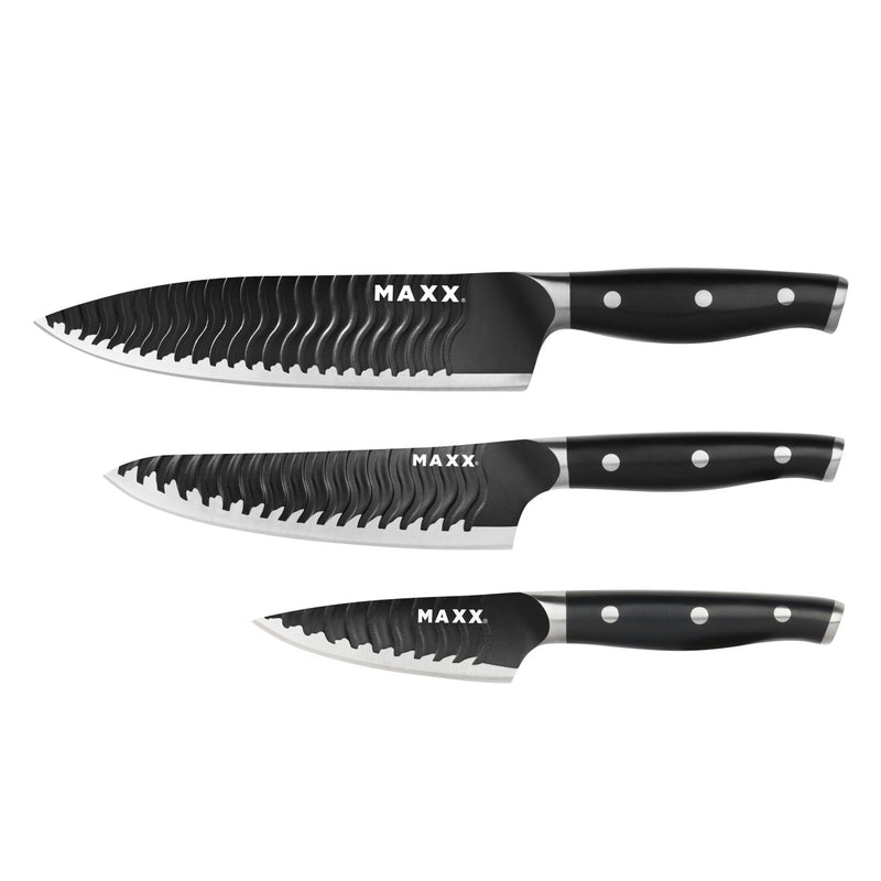 Kalorik MAXX® "The Essentials" 3-Piece Professional Chef, Prep, and Paring Knife Set