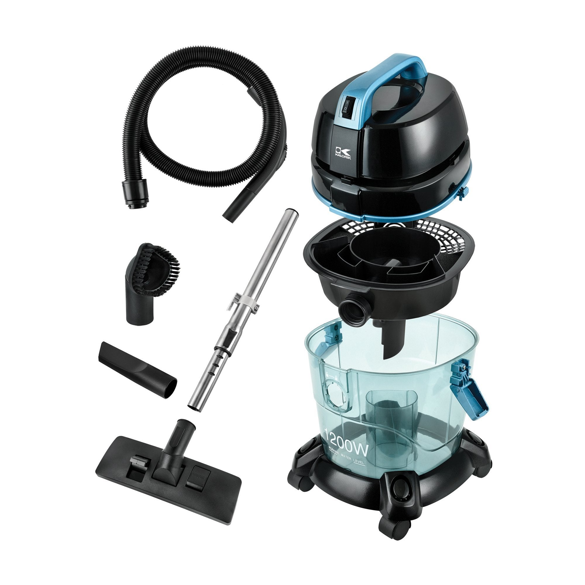 Kalorik Water Filtration Vacuum Cleaner, Blue