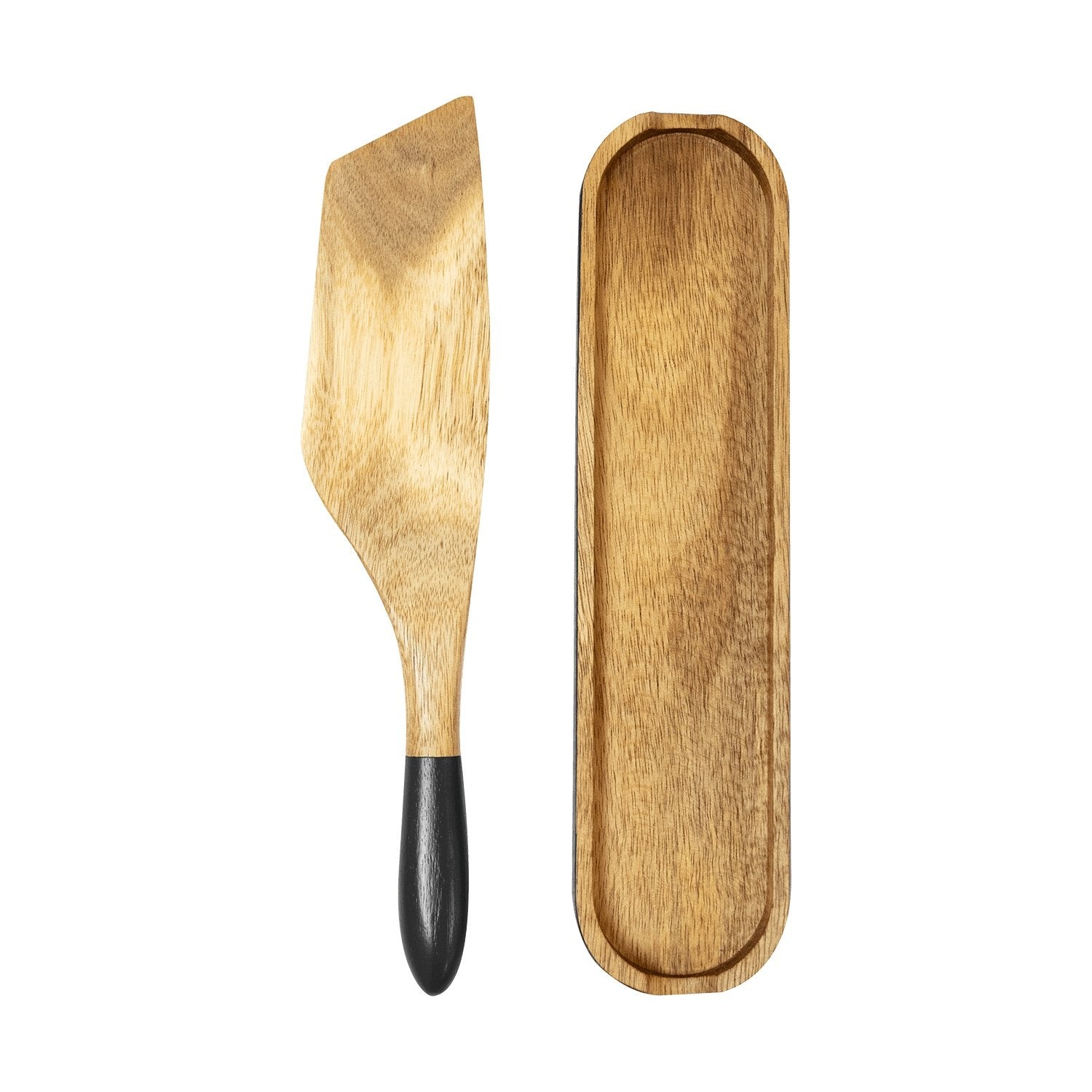 Mad Hungry 2-Piece Acacia Wood Spurtle Set, Natural