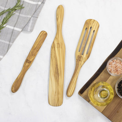 Mad Hungry Original 3-Piece Olive Wood Spurtle Set